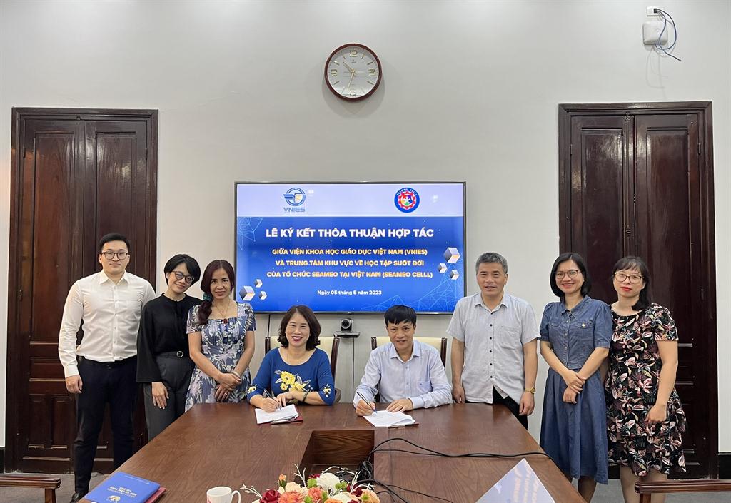 Lễ ký kết thoả thuận hợp tác với Trung tâm khu vực về Học tập suốt đời của Tổ chức SEAMEO tại Việt Nam (SEAMEO CELLL)